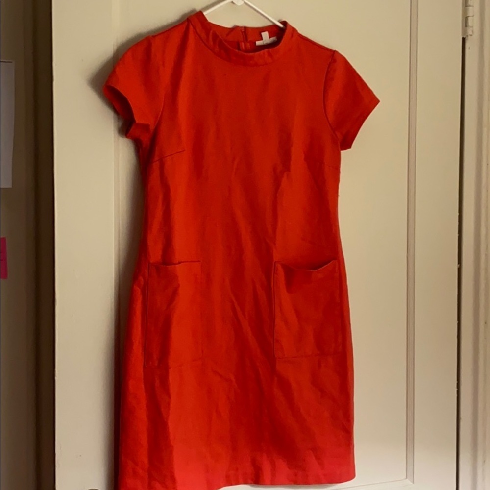 Maison Jules orange dress with pockets